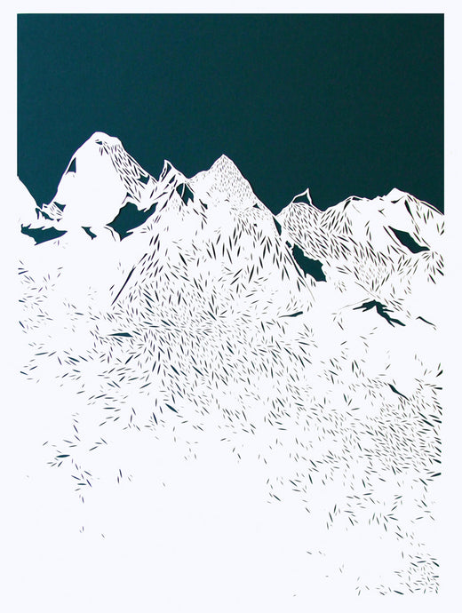 'Mountains Are Awesome' Custom Art Work