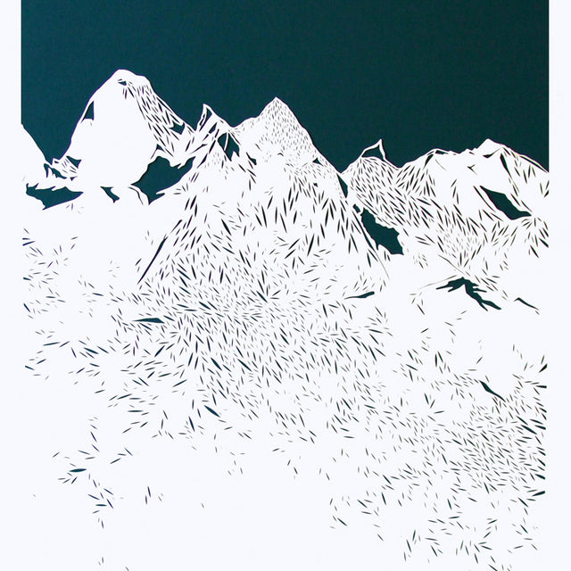 'Mountains Are Awesome' Custom Art Work